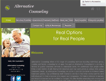 Tablet Screenshot of alternativecounseling.com